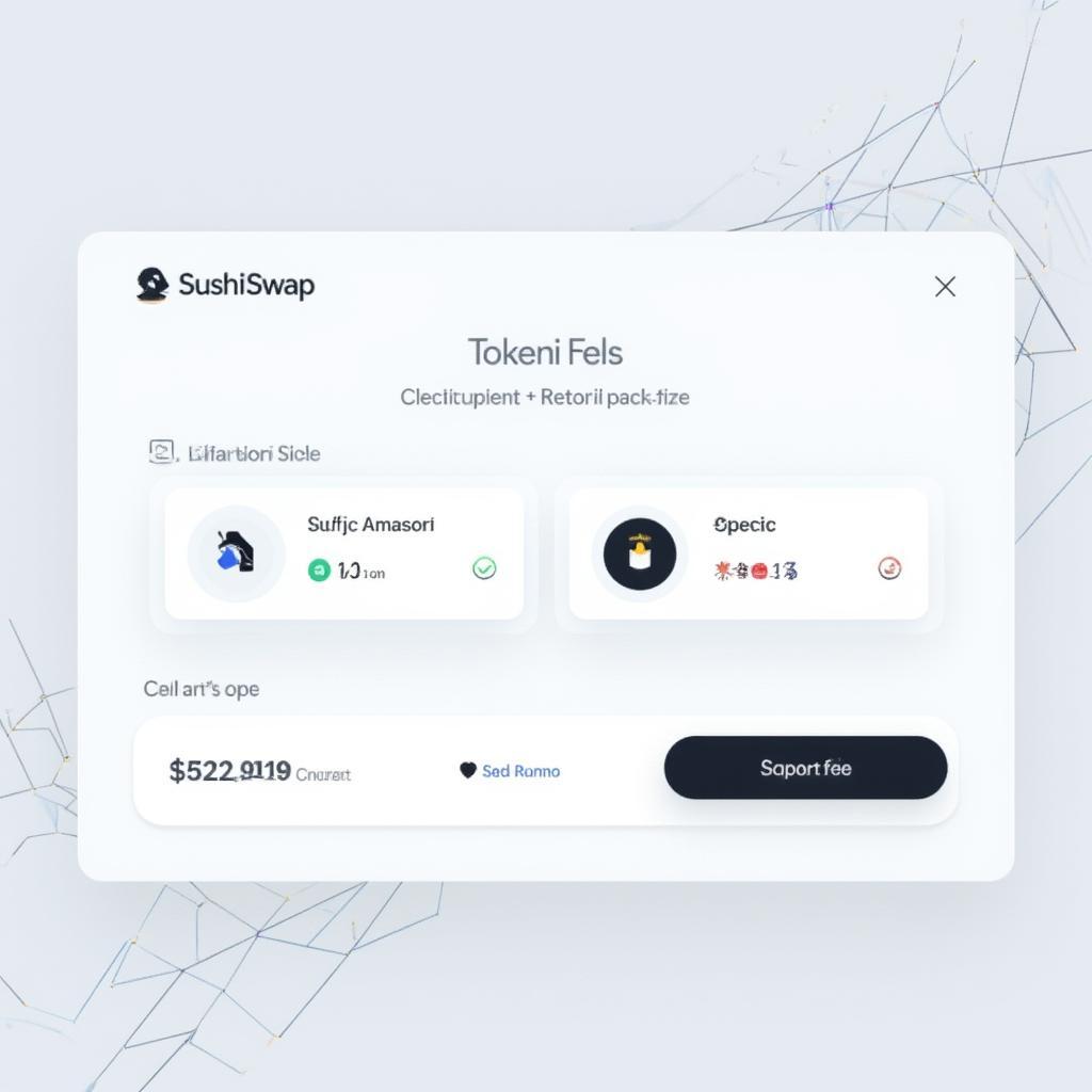 Sushi Crypto Token Swap Interface