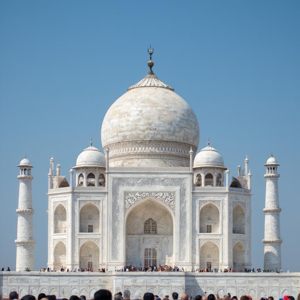 Taj Mahal mausoleum in Agra India monument of love