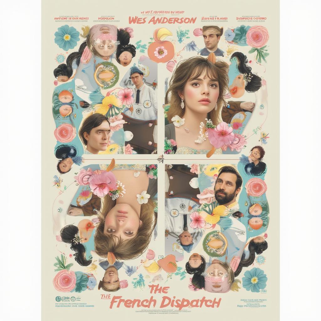 The French Dispatch poster, showcasing the distinctive Wes Anderson style