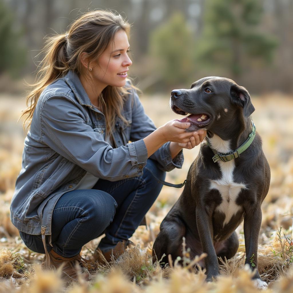 Tia Torres Training a Pit Bull at Villalobos