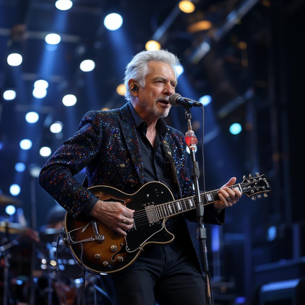 Tom Jones performing live