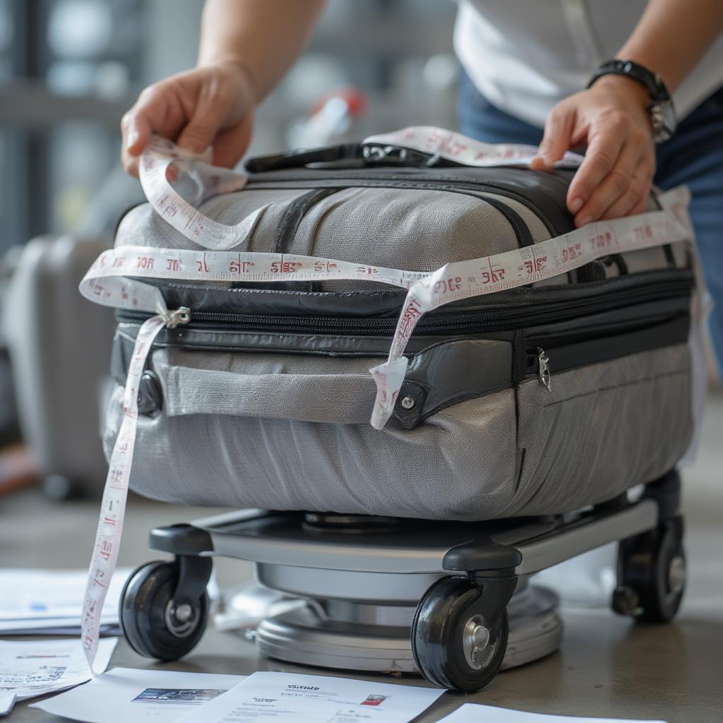 measuring suitcase dimensions