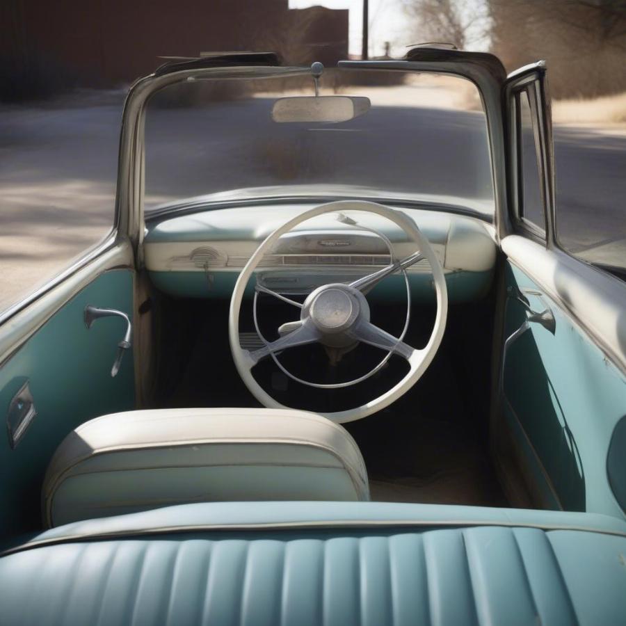 Inside the '55 Chevy from Two Lane Blacktop