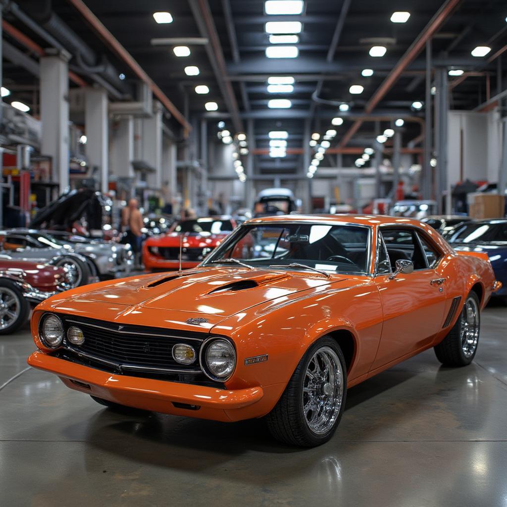 collection of unique muscle cars