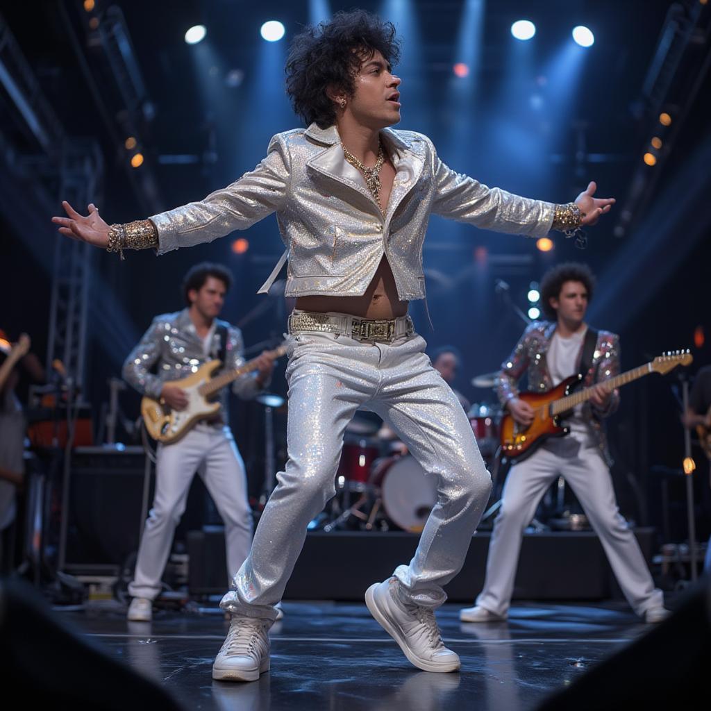 Bruno Mars Performing Uptown Funk on Stage