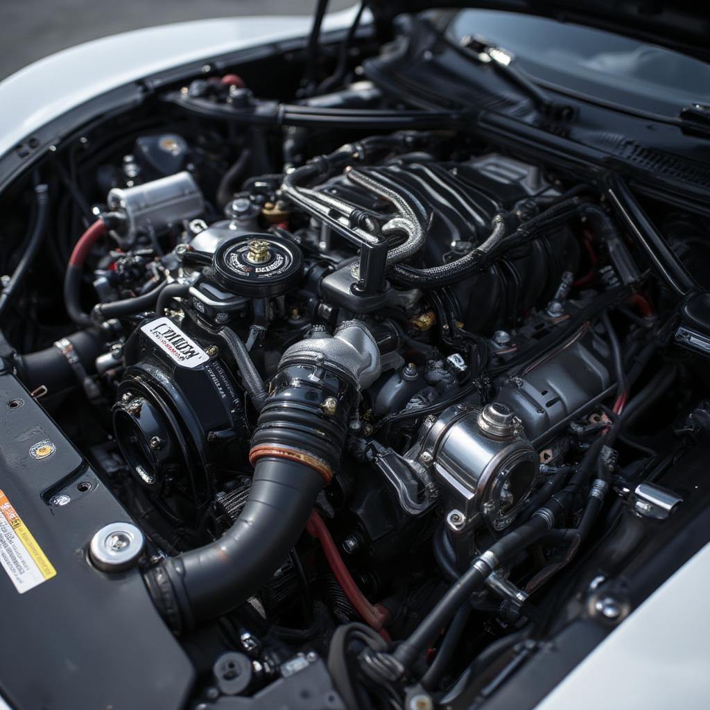 Powerful V8 Engine in a Supercar