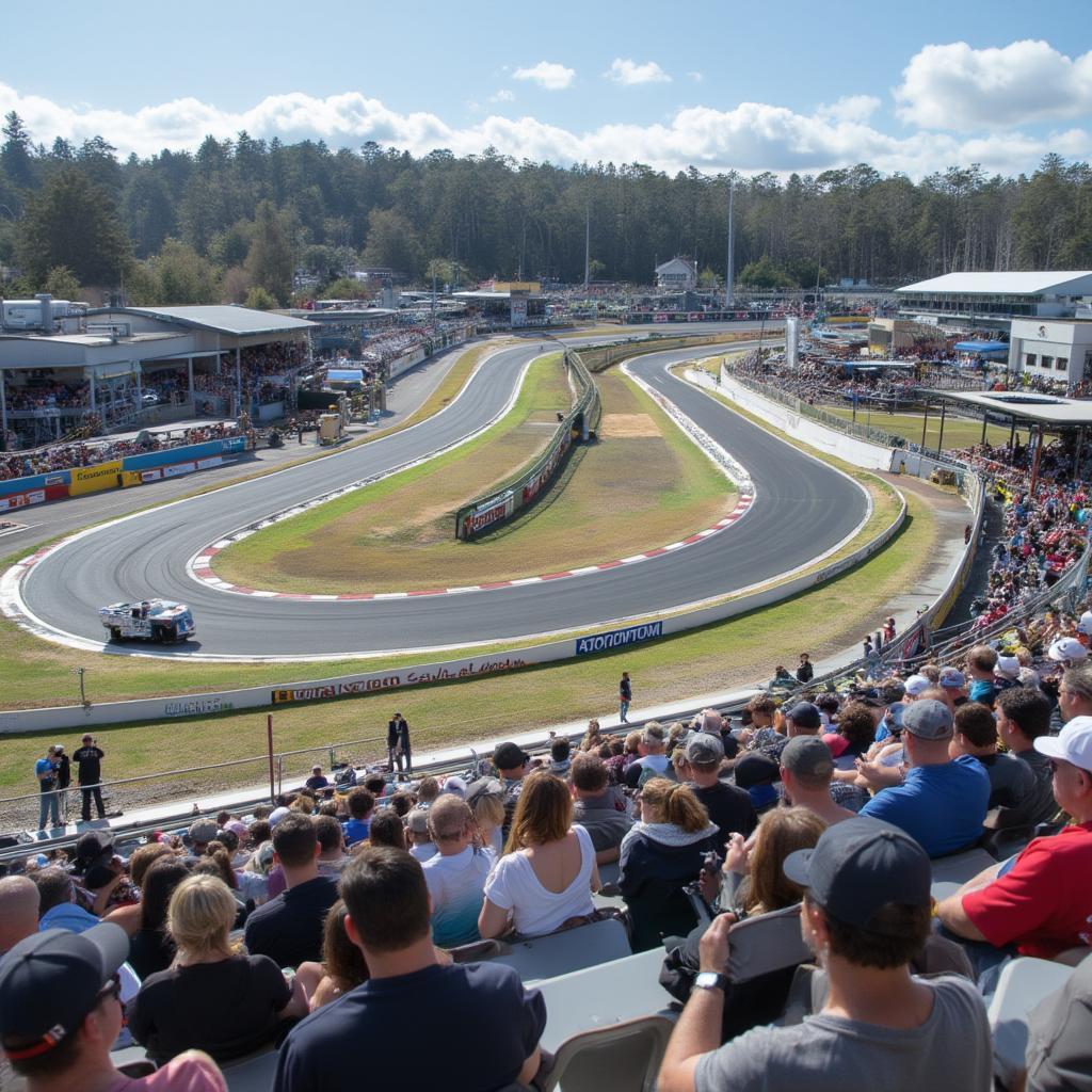 V8 Supercars Sandown Raceway Grandstand View