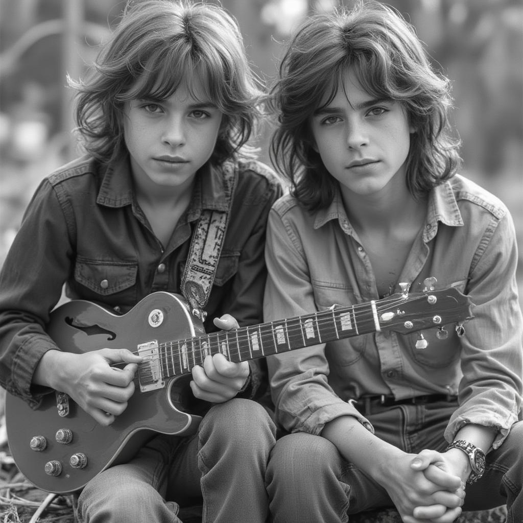 Young Van Halen Brothers