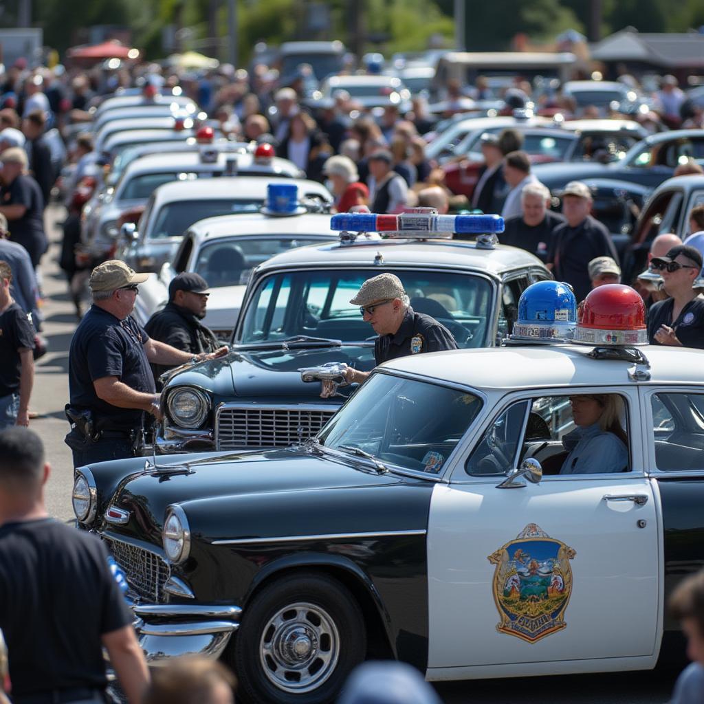 Classic police car auction overview