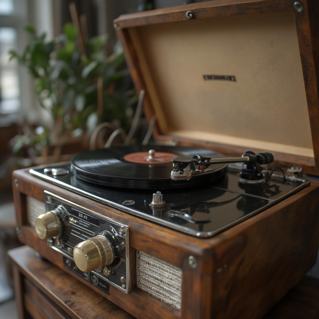 Vintage Record Player 1950s