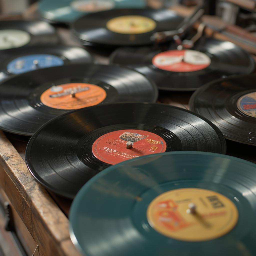 Vintage Vinyl Records from the Fifties and Sixties