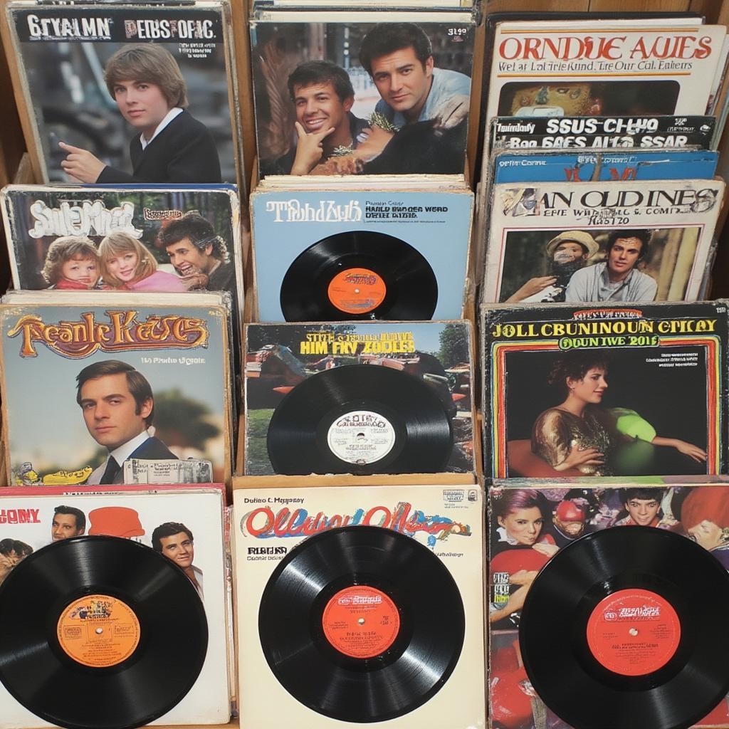 A Diverse Collection of Oldies Vinyl Records