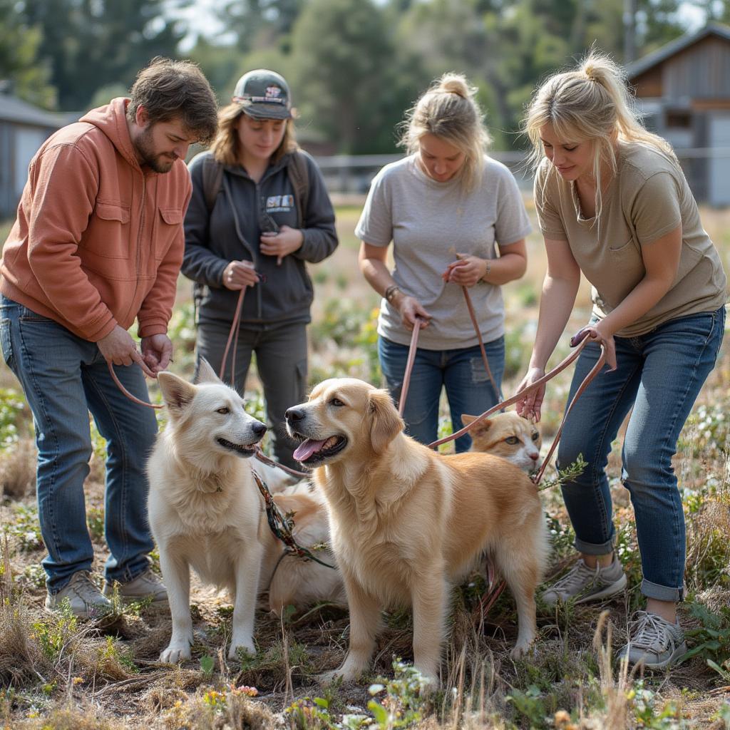 volunteers dog cat rescue