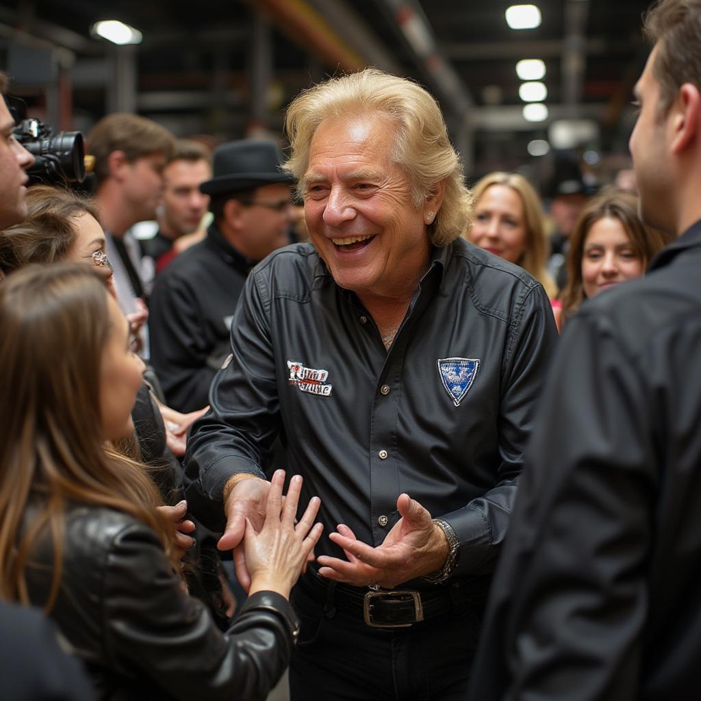 Wayne Newton Meeting Fans Backstage in Las Vegas