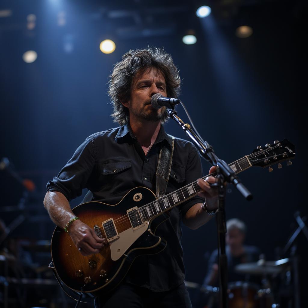 Willie Nile performing Bob Dylan tribute on stage