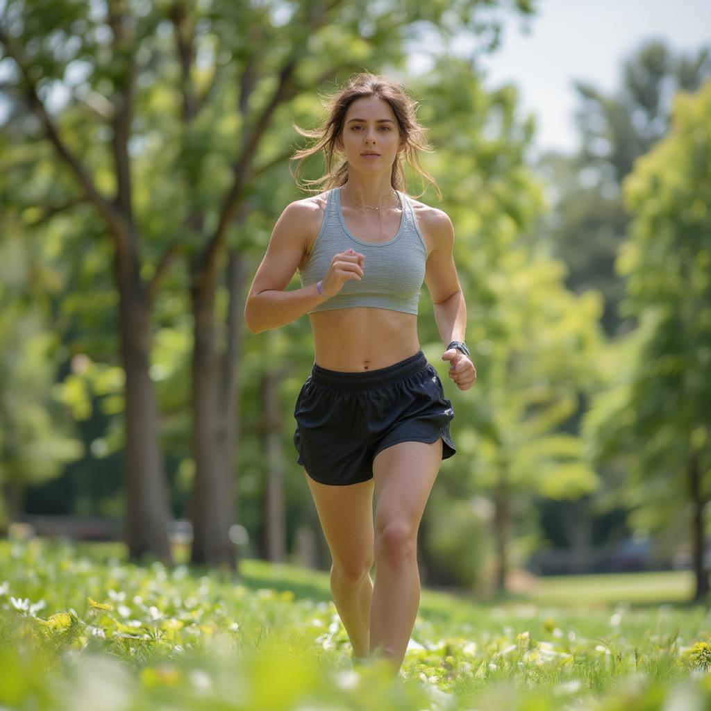 woman exercising for pcos