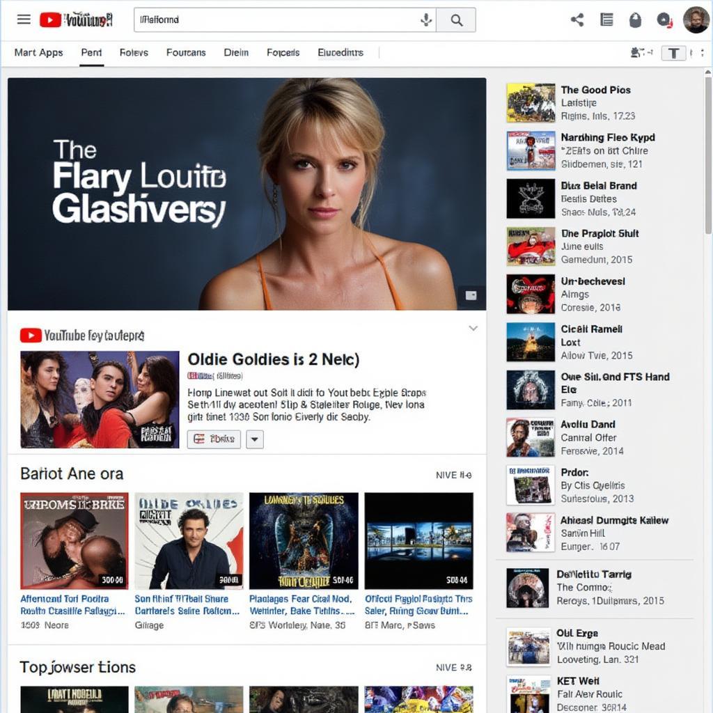 YouTube Music Interface for Oldie Goldies