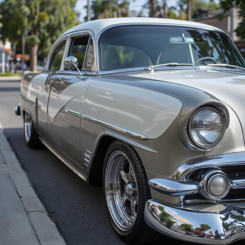 1954 Chevy Bel Air side profile classic car