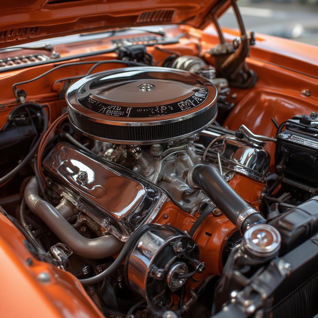 1970-plymouth-roadrunner-426-hemi-engine-bay-detail