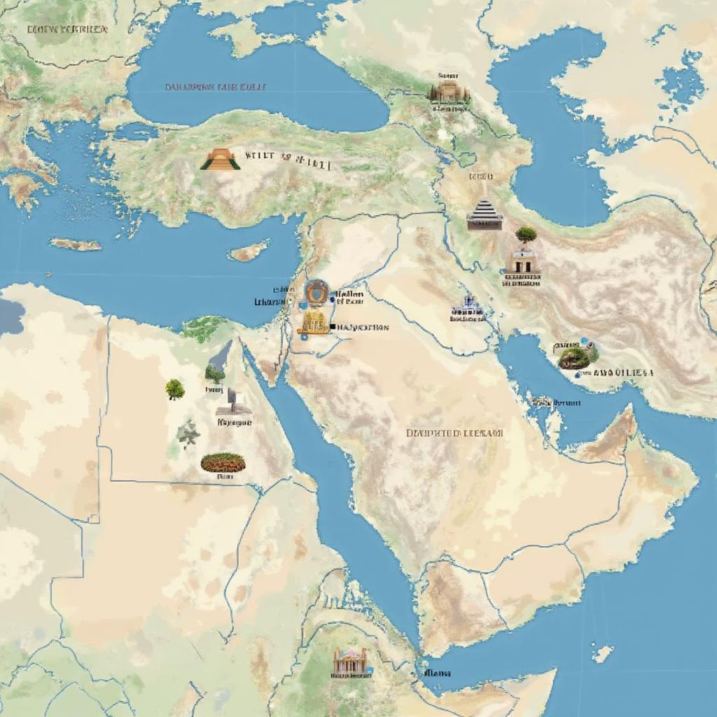 7 Wonders of Ancient World Map