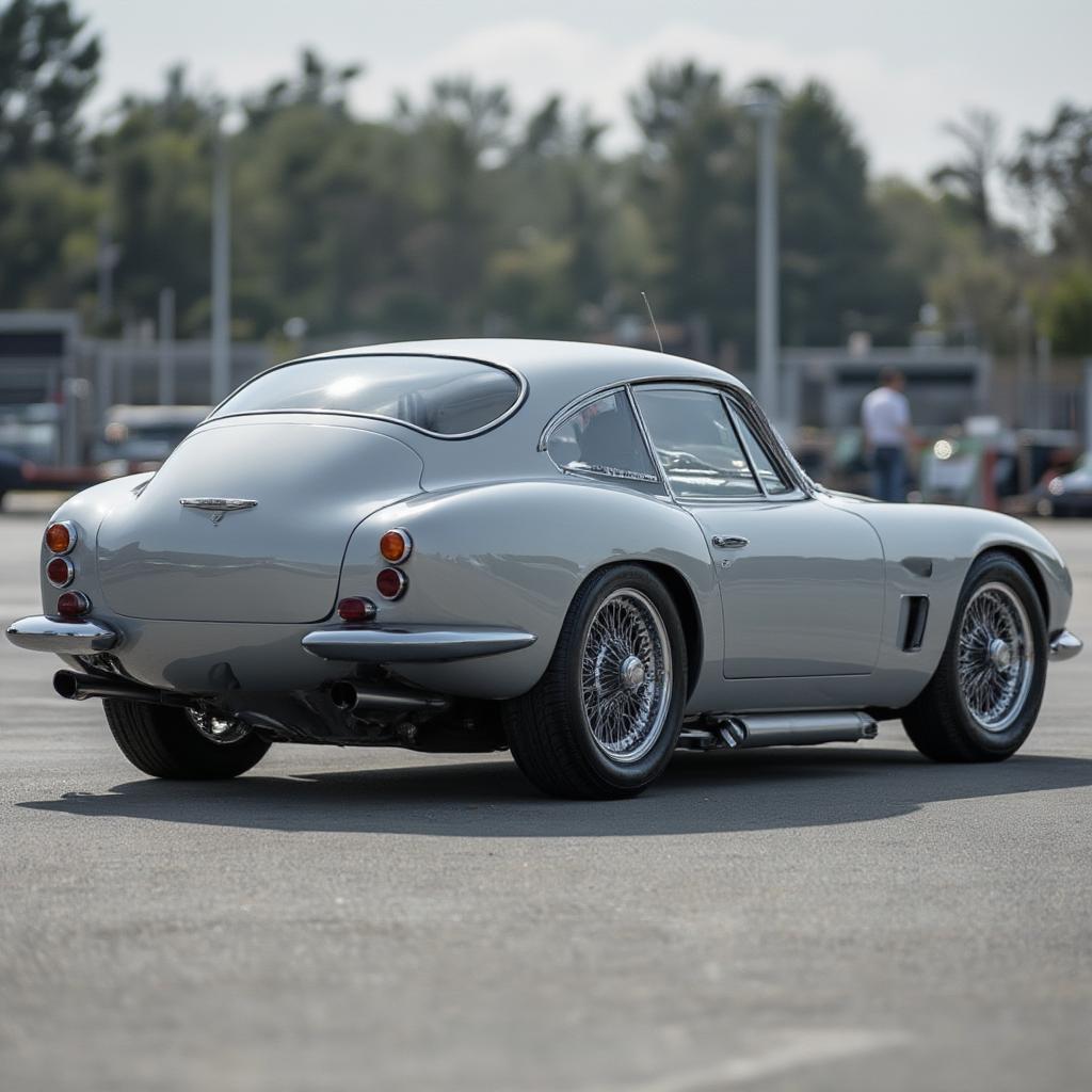 Aston Martin DB4 GT Zagato side view, highlighting aerodynamic shape