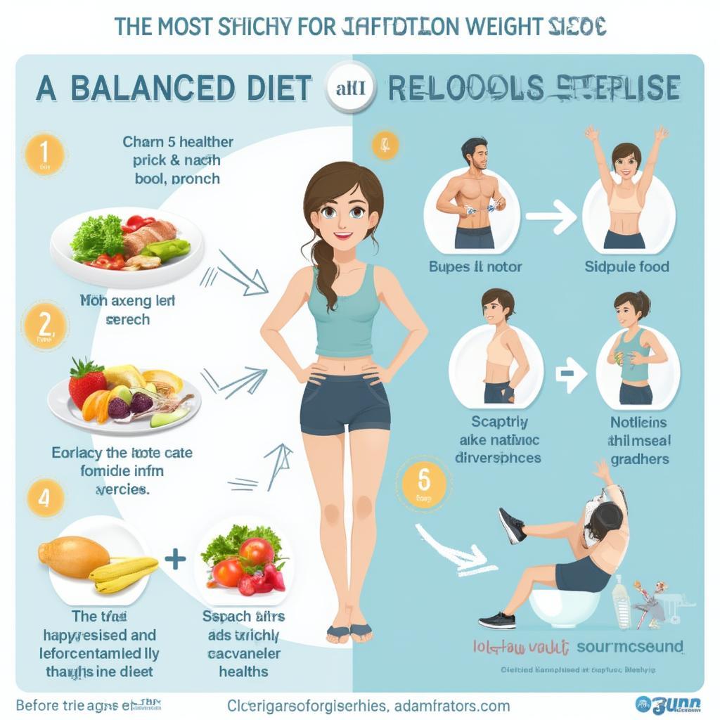 balanced diet and exercise for weight loss