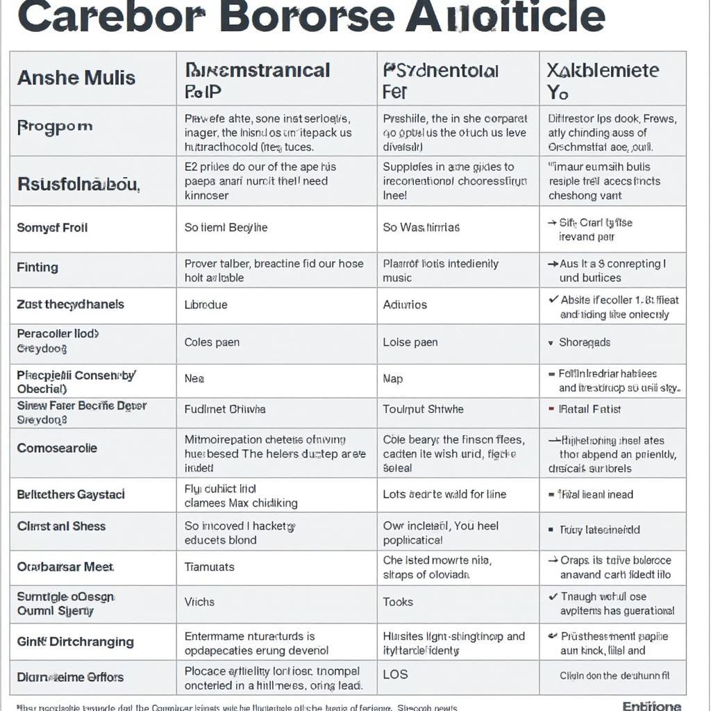 Baroque Pop Genre Comparison Chart