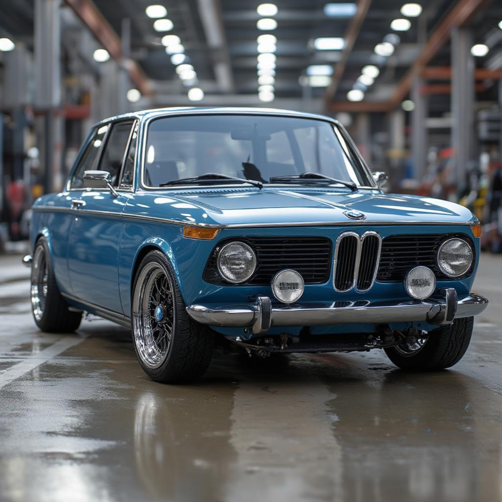 a fully restored bmw 2002 showing the end result of a comprehensive project