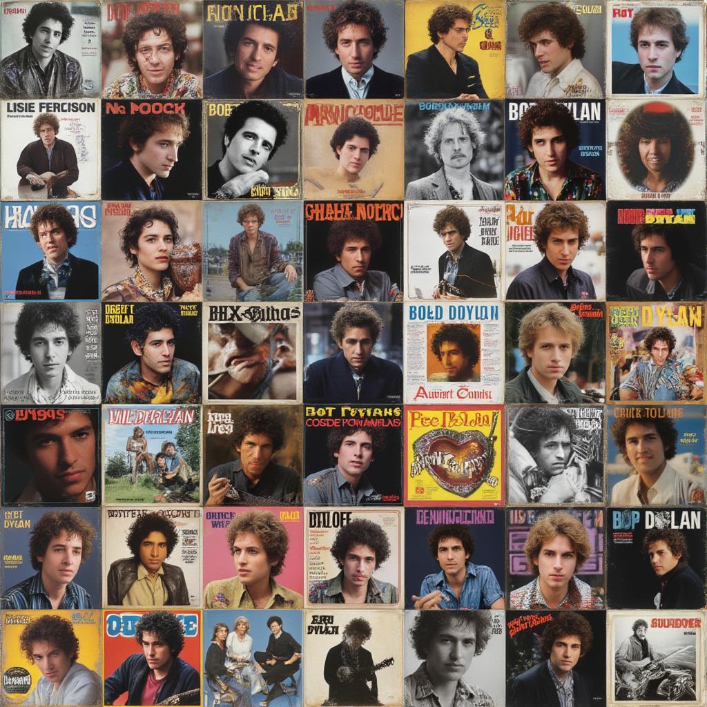 Bob Dylan album art featuring cover songs