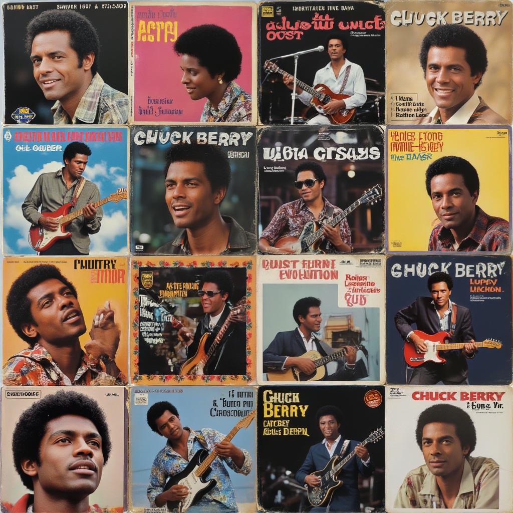 chuck berry album covers various collection