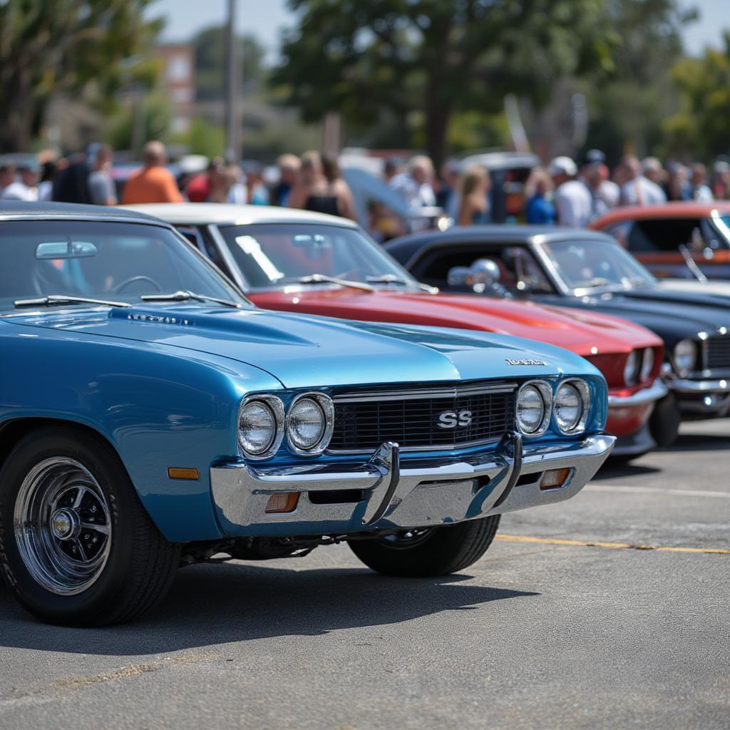 Classic Cars at a Car Show