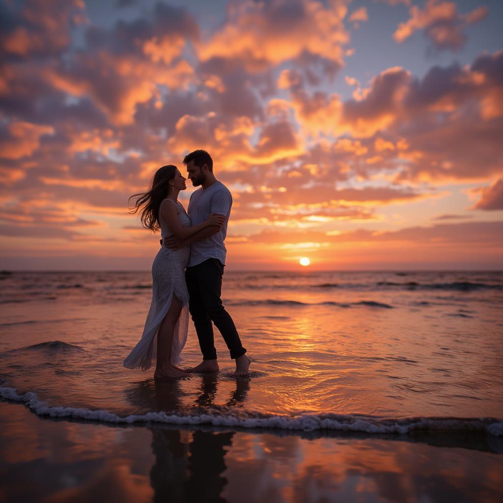 romantic-couple-dance-sunset