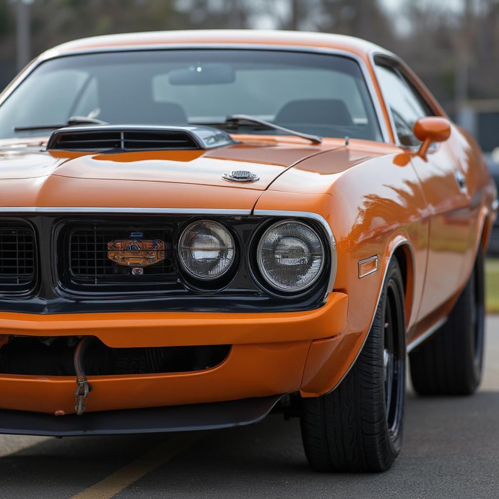 Classic Dodge Barracuda Front View