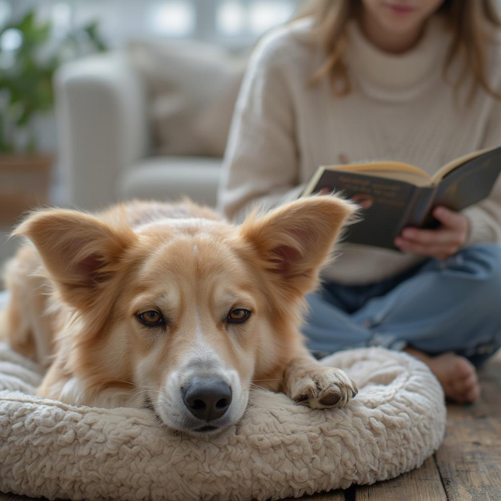 dog-relaxed-listening-reading