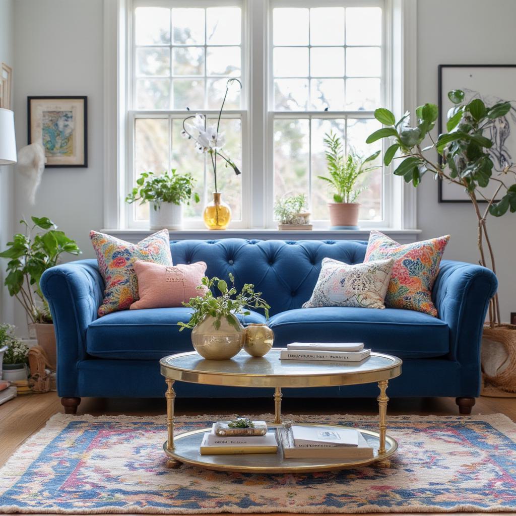 eclectic living room furniture style