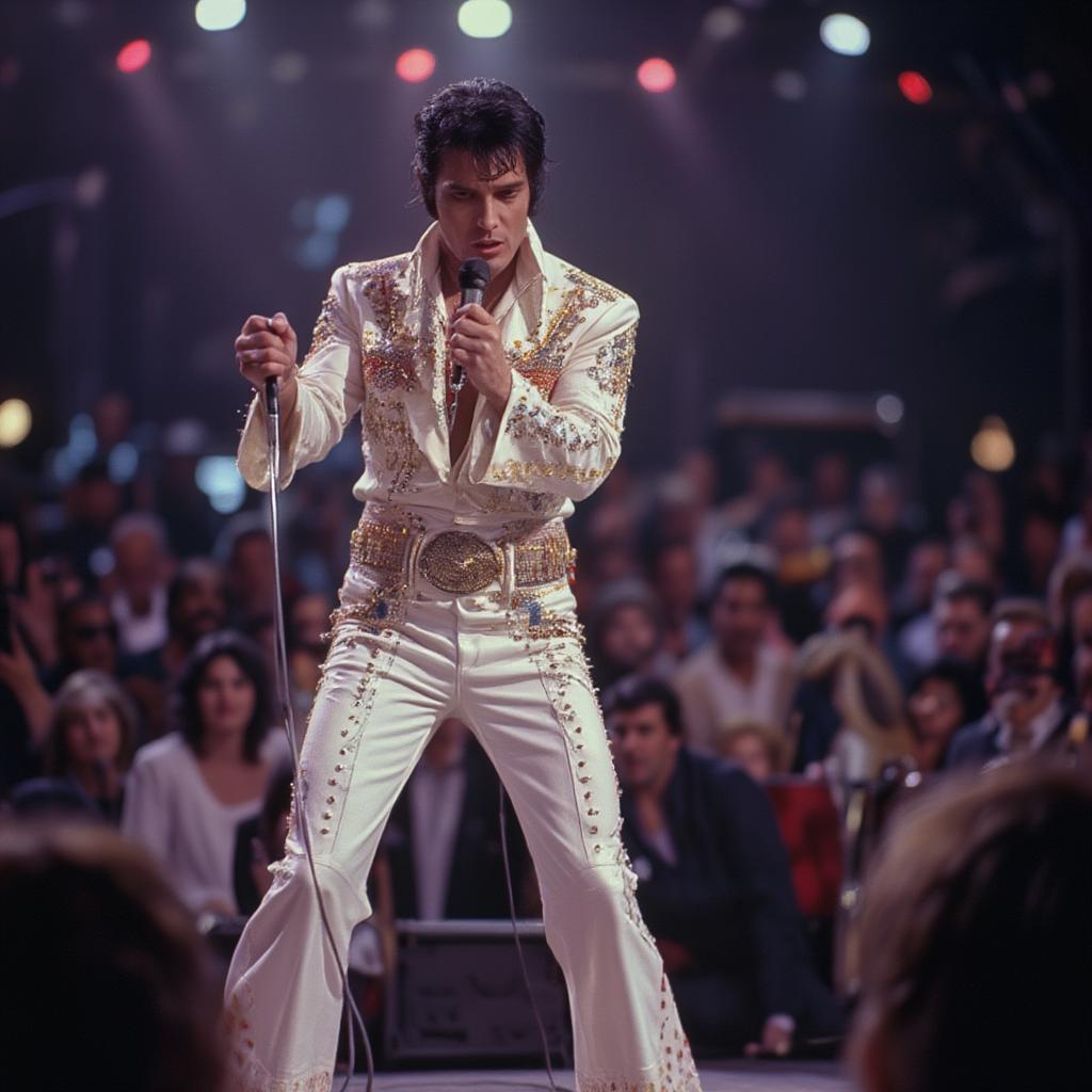 elvis presley live performance always on my mind emotional