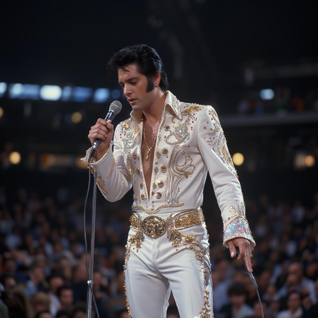 elvis presley the king rock and roll iconic performance