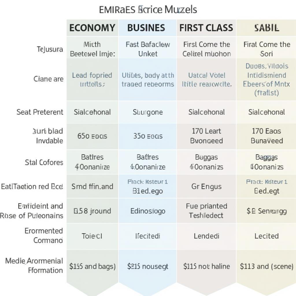 Emirates Cabin Classes Compared