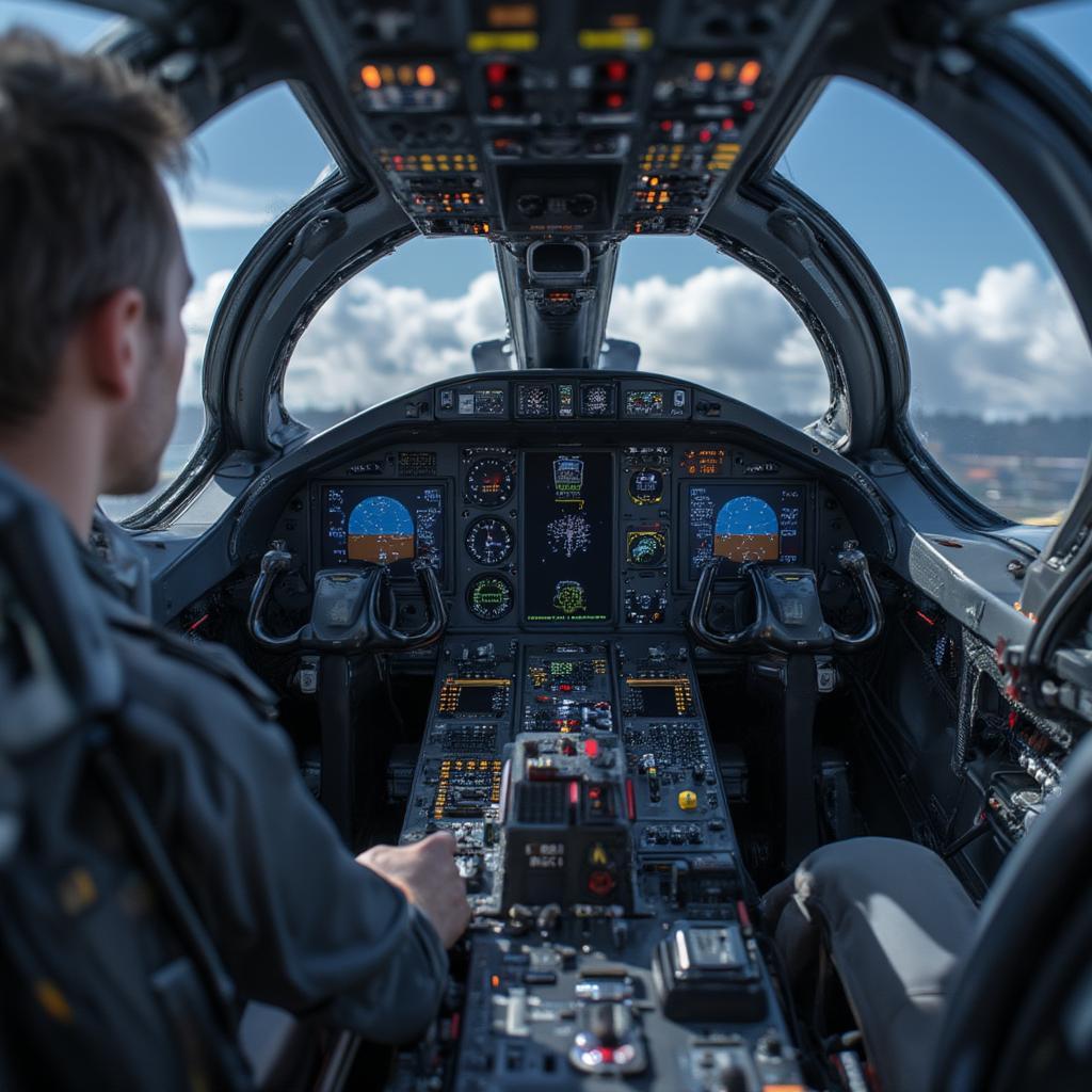 eurofighter typhoon cockpit view