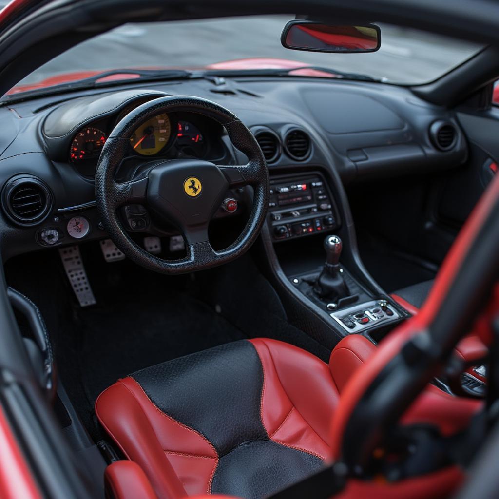 ferrari f50 interior cockpit