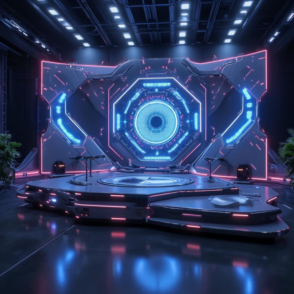 Futuristic Funk Stage Design