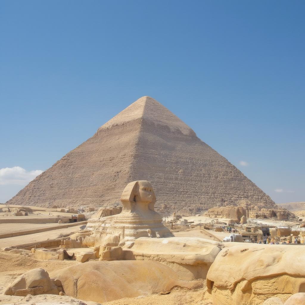 pyramid of giza as one of the wonders of the world