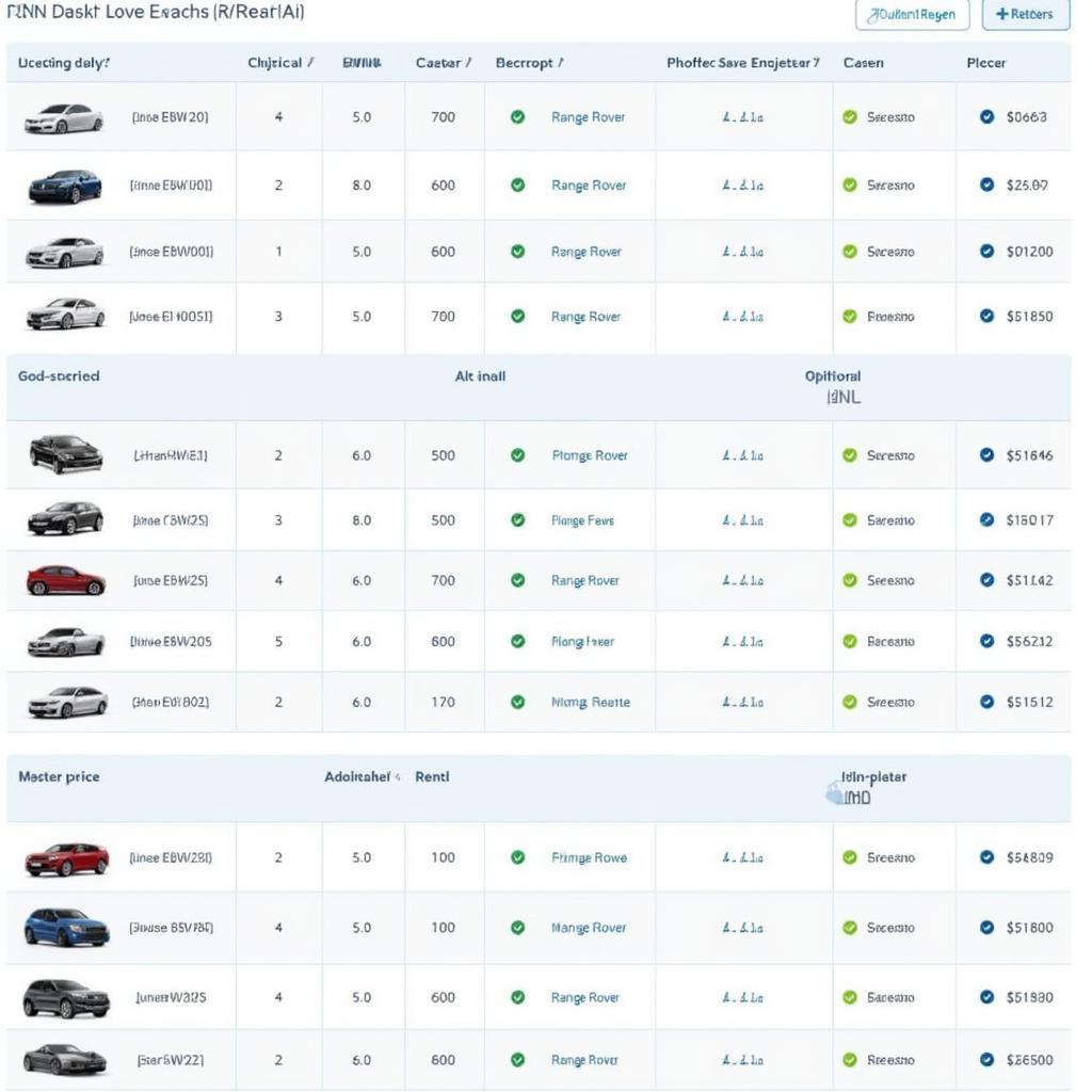 luxury car rental pricing breakdown