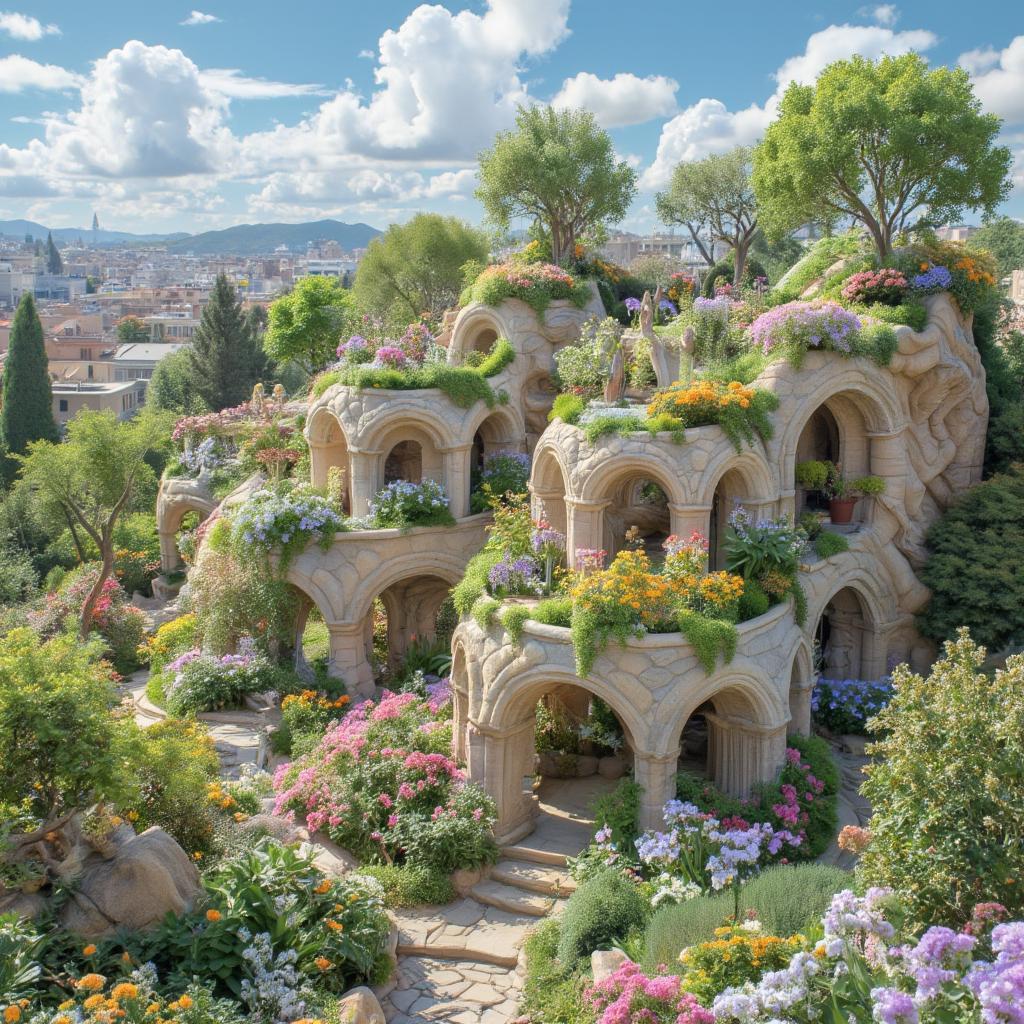 Artistic rendering of the Hanging Gardens of Babylon