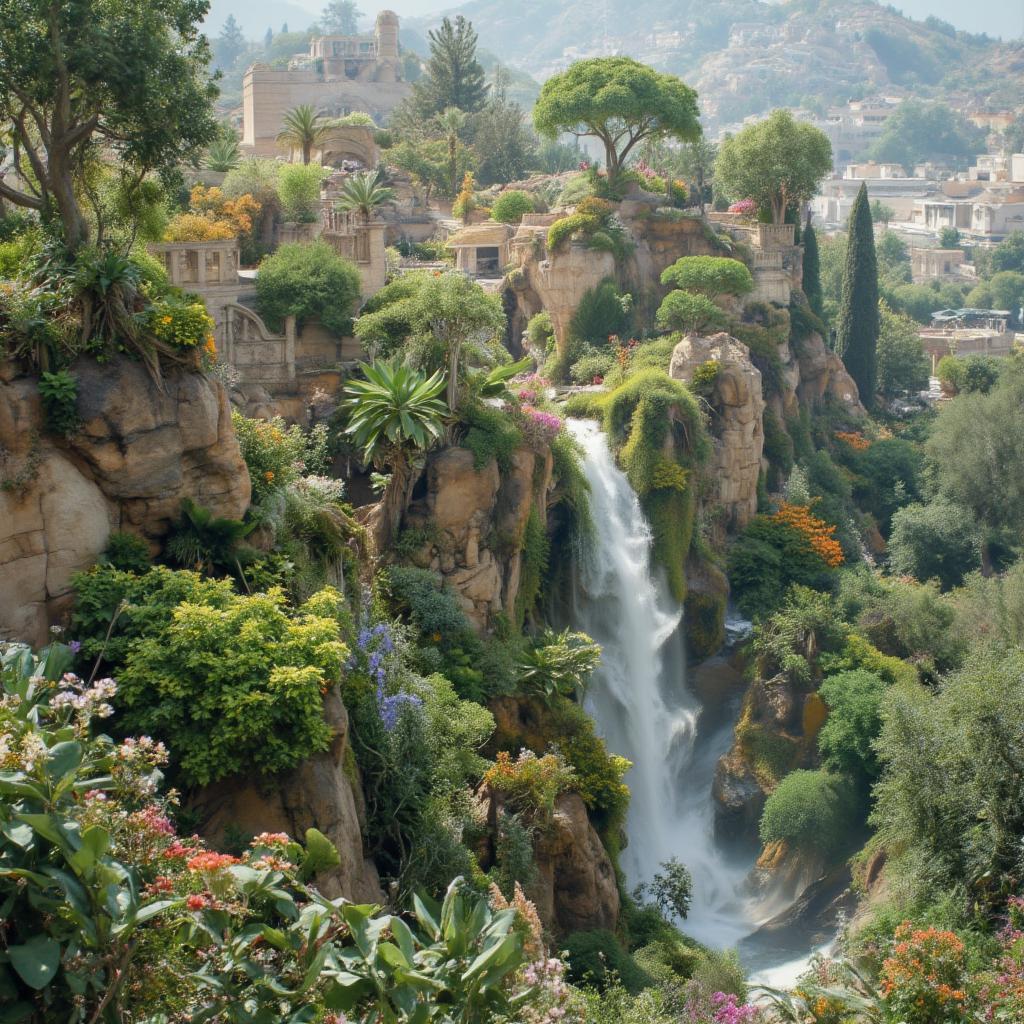 Hanging Gardens of Babylon, a legendary ancient wonder