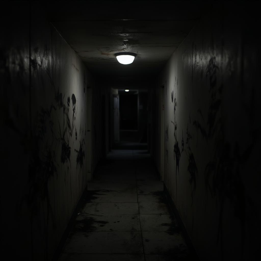 dark shadows hallway