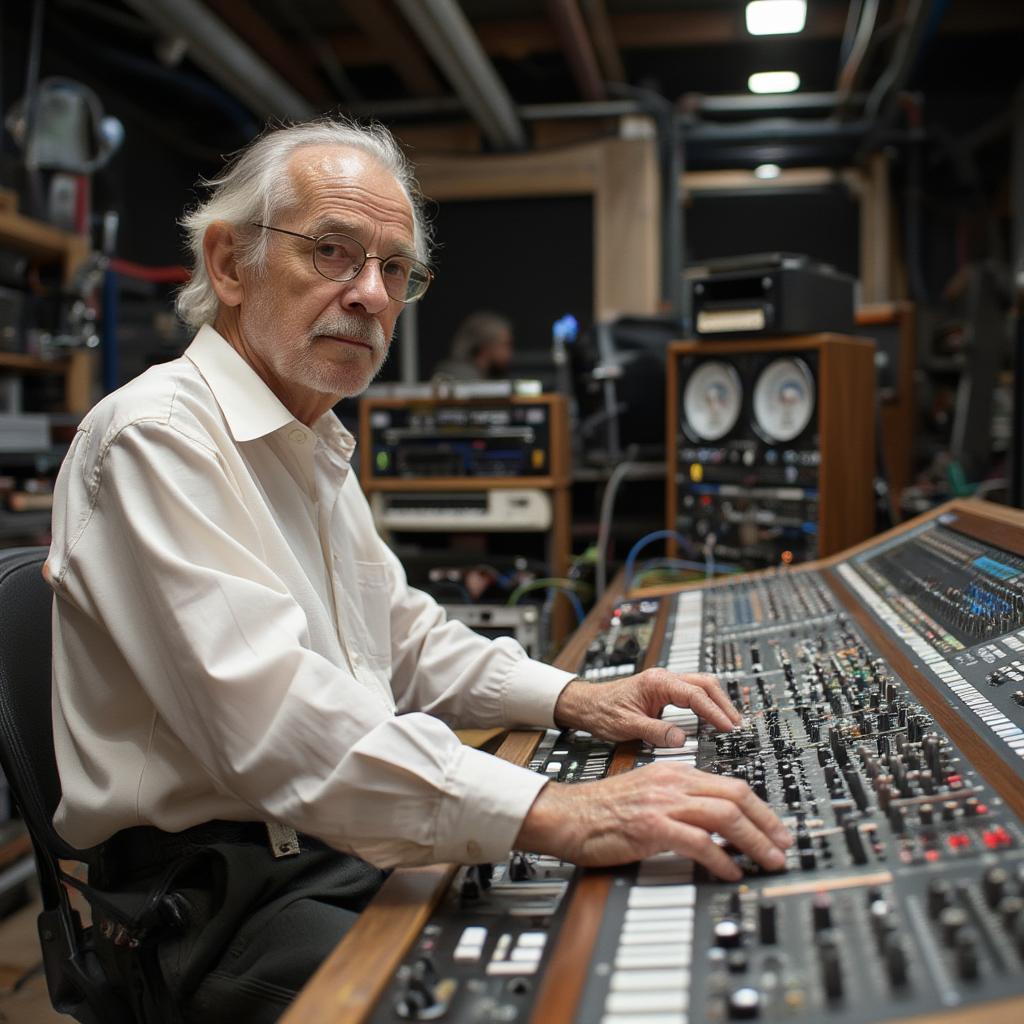 jerry wexler mixing audio recording console