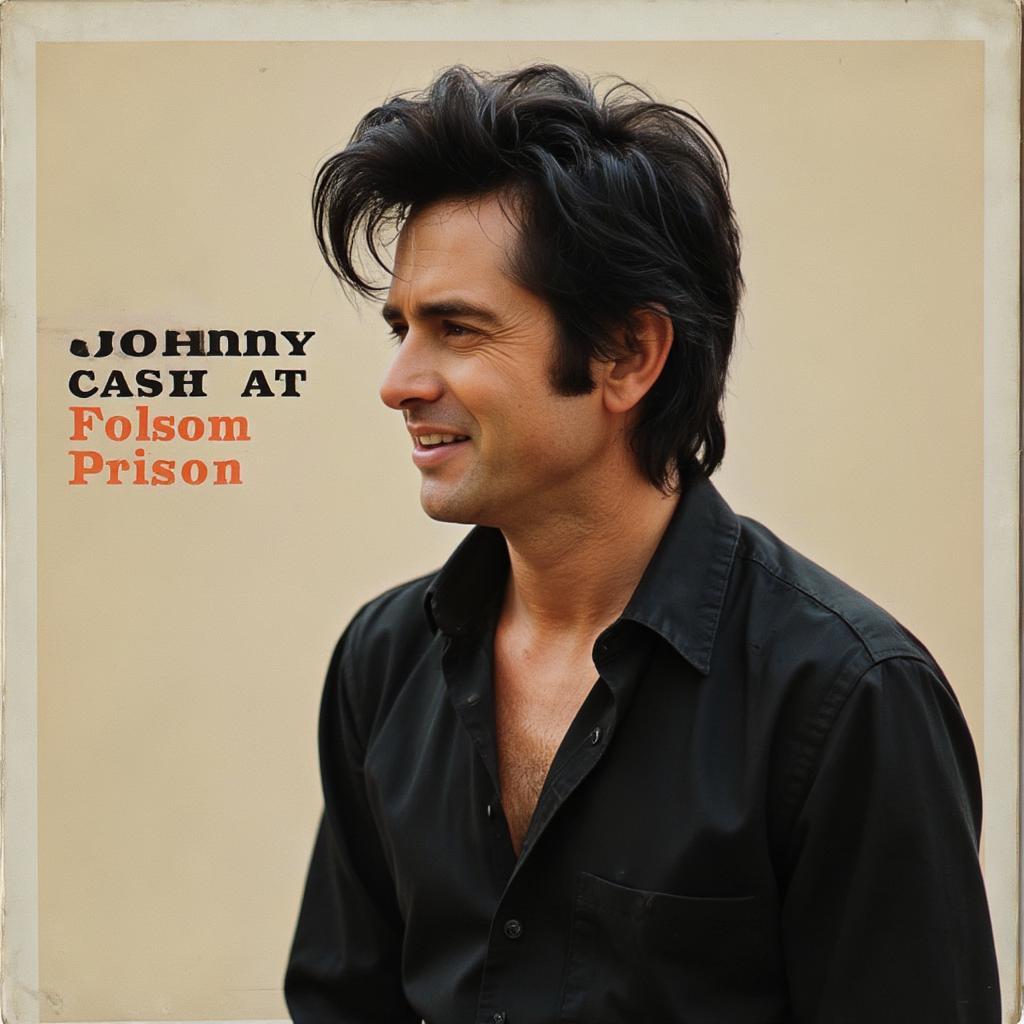 Johnny Cash at Folsom Prison vinyl album cover