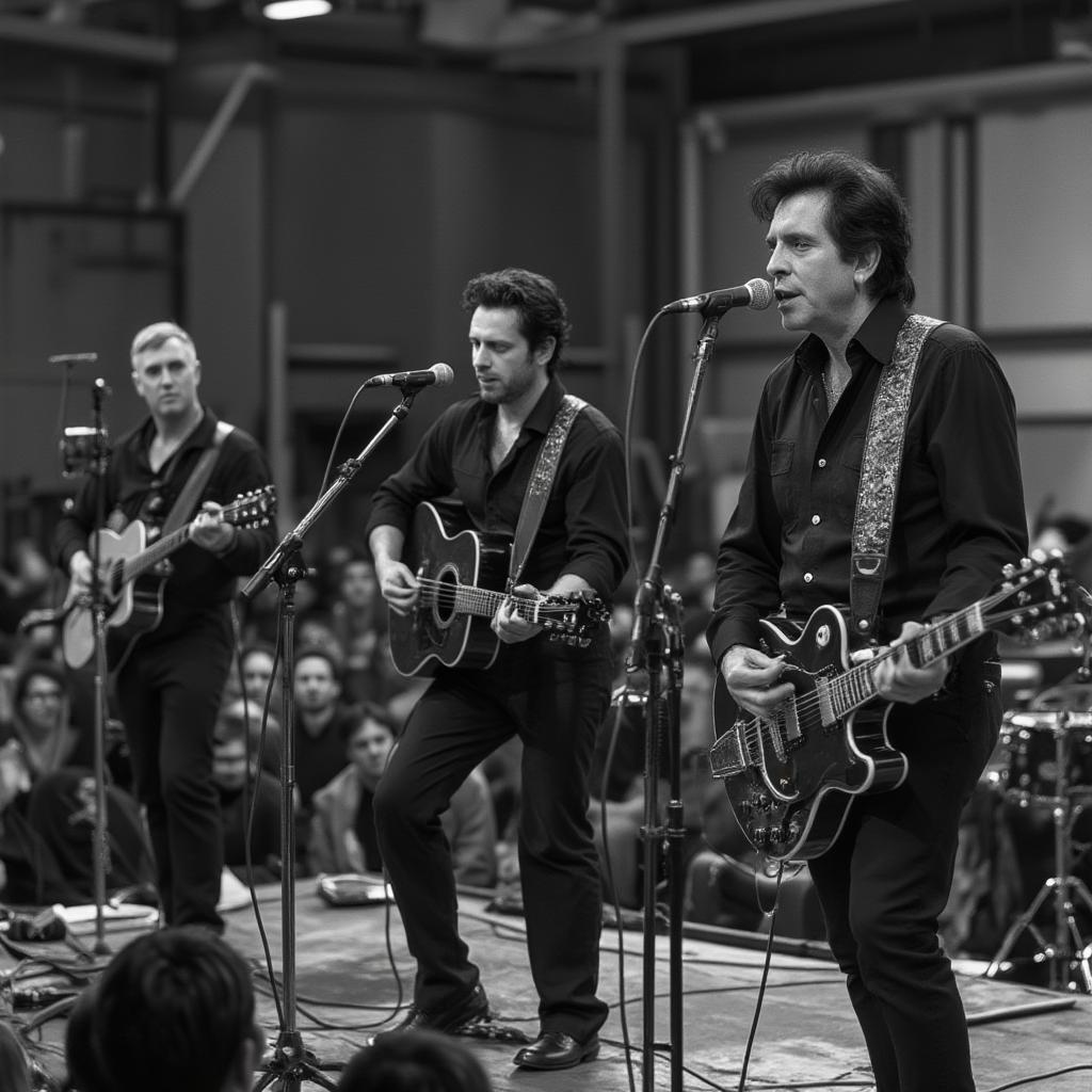 johnny cash performing at folsom prison