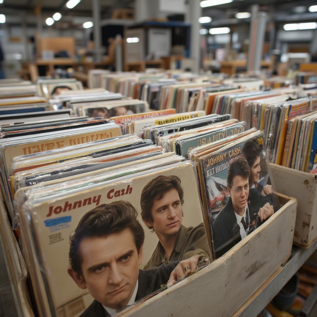 johnny cash vinyl record storage solutions